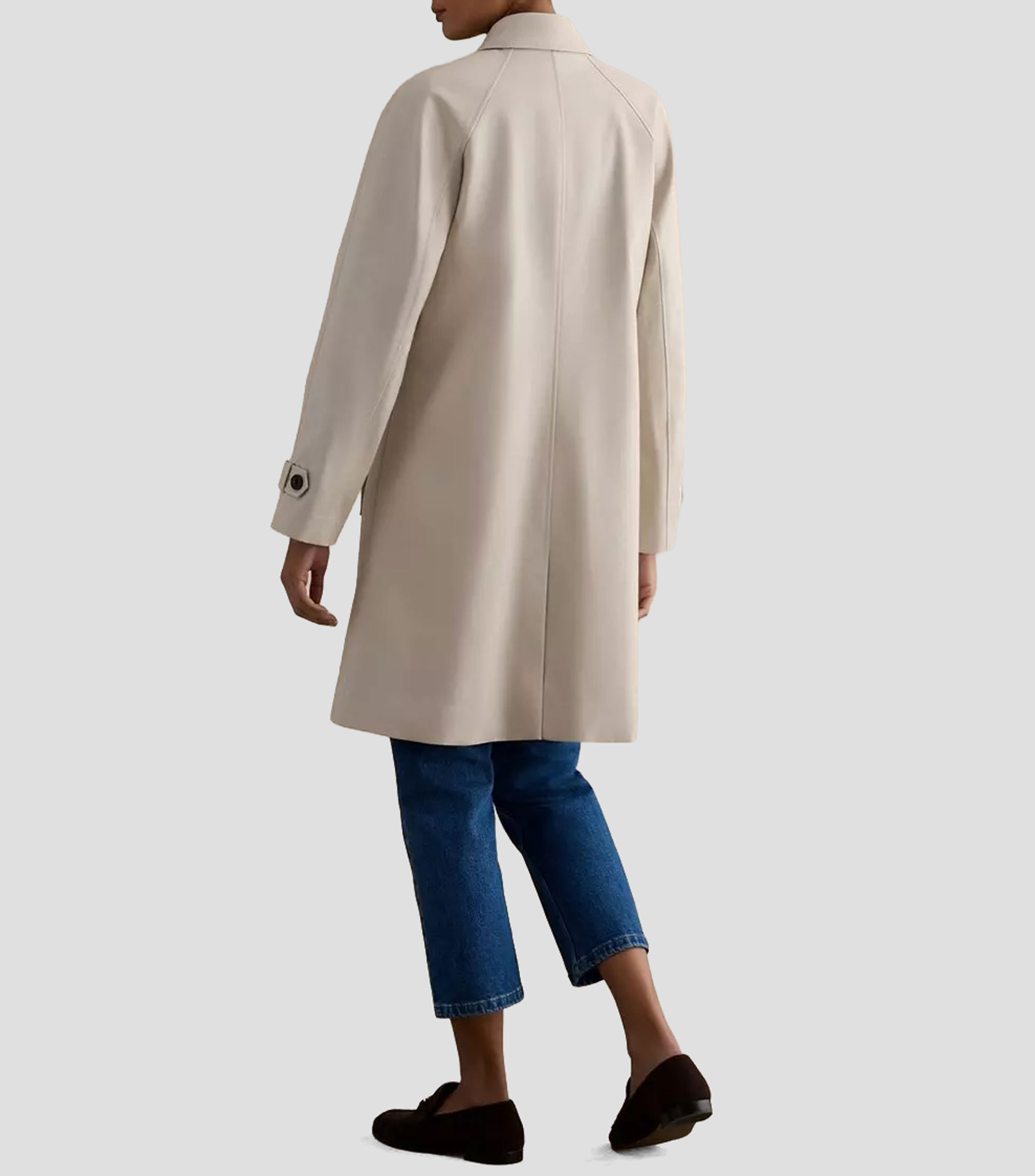 Gabardina con botonatura Mujer